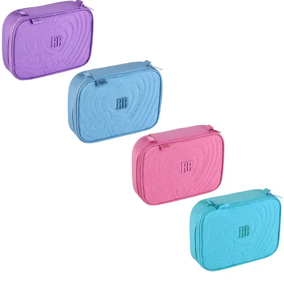 Estojo Infantil Com 01 Bolso Feminino Rebecca Bonbon Coraçâo - Clio Style