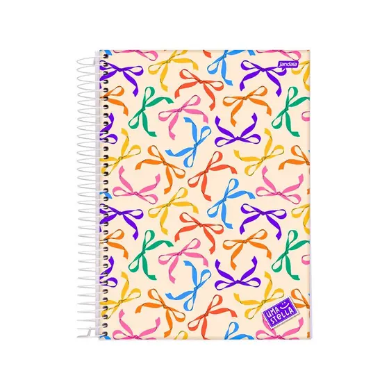 Caderno 20 Matéria Universitario Feminino 320 Folhas Stella - Jandaia MODELO:LAÇO