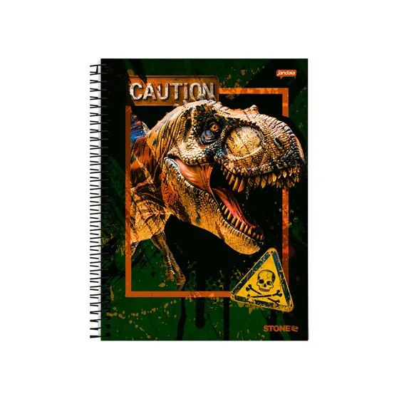 Caderno 01 Matéria Universitário  80 Folhas Stone - Jandaia Capa:Caution2º