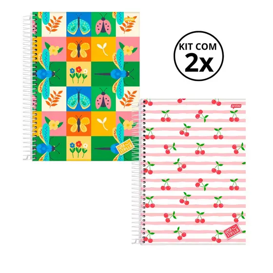 Kit 02 Cadernos Universitário 10 Matérias 160 Folhas Stella - Jandaia