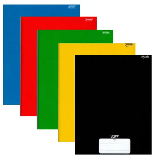 Caderno Brochura 80 Fls Pautado Capa Dura - Stiff