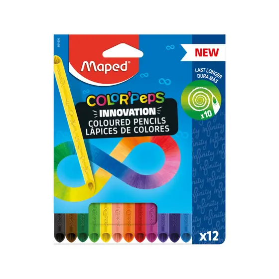 Lapìs de Cor Mágico Infinito Com Ponta Fina 12 Cores - MAPED