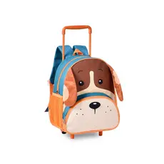 Mochila de Rodinha Infantil Clio Pets Cor:Laranja