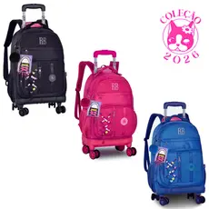 Mochila de Rodinhas 360º Com par de Cadarços Rebecca Bonbon Beaded Fun - Clio Style