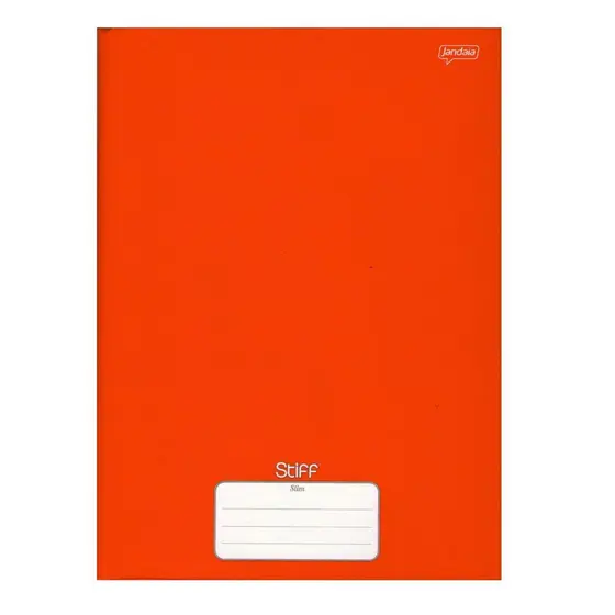 Caderno Brochura 96 Fls Pautado Capa Dura - Stiff COR:LARANJA