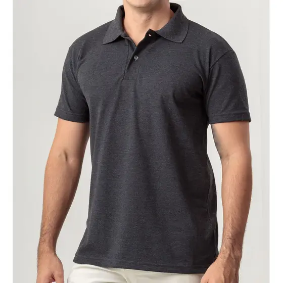 Camisa Polo lisa Básica Masculina Manga Curta verão 2025