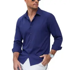 [Manga Longa]Camisa Social Linho Masculina [Manga Longa] Viscolinho  Cores Confortável 2026