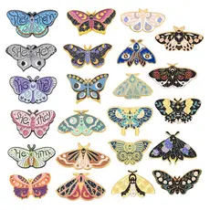 Broches Bonitos Borboleta Série Esmalte Alfinetes Lapela Roupas Crachás Cartoons Acessórios De Moda