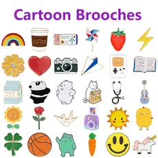 80 Estilos Moda Broche Dos Desenhos Animados Bonito Liga Alfinetes Badge Pin Mochila Decoração