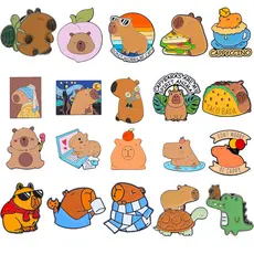 30 Estilo Dos Desenhos Animados Cobaia Broche De Metal Crachá Bonito Animal Pinos Saco Decorativo Pino Moda Broches