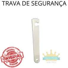 REPOSIÇÃO: Trava de Segurança para Carrinho e Cadeira de Alimentação Galzerano Branco
