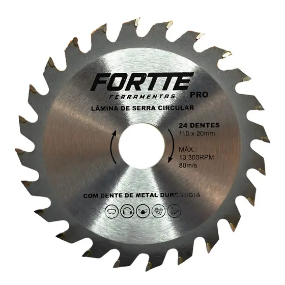 Disco Serra Circular Widea 110x20mm 24 Dentes