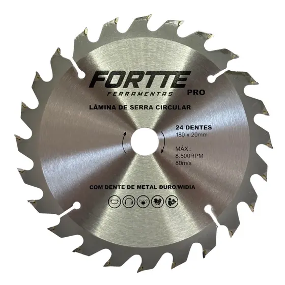 Disco Serra Circular 7 1/4 24 Dentes Para Madeira 180mm