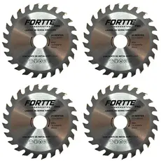 KIT 4 DISCOS SERRA WIDEA PARA CORTAR MADEIRA 110mmX20mm - 24 DENTES