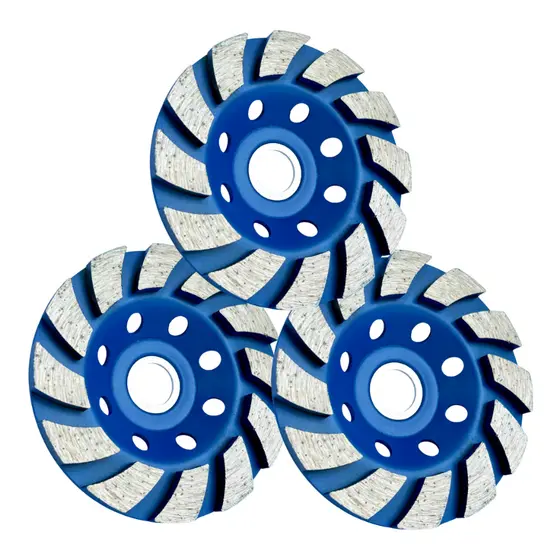 Disco Desbaste Rebolo Diamantado Turbo Alta Durabilidade 100MM