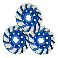 Disco Desbaste Rebolo Diamantado Turbo Alta Durabilidade 100MM
