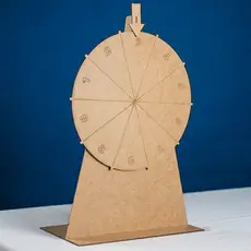 Roleta 50cm de diâmetro em MDF -  Sorteio Brinde Corporativo Brincadeira