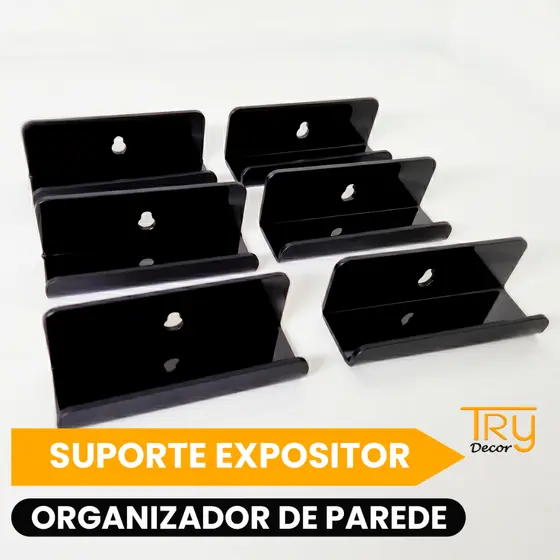 Suporte Expositor Organizador de Parede Porta Disco De Vinil Lp Decoração