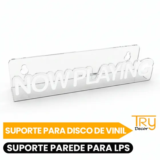 Suporte Para Disco De Vinil Now Playing Suporte Parede Para Lps Display Expositor Now Playing