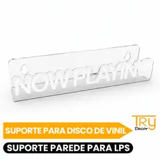 Suporte Para Disco De Vinil Now Playing Suporte Parede Para Lps Display Expositor Now Playing