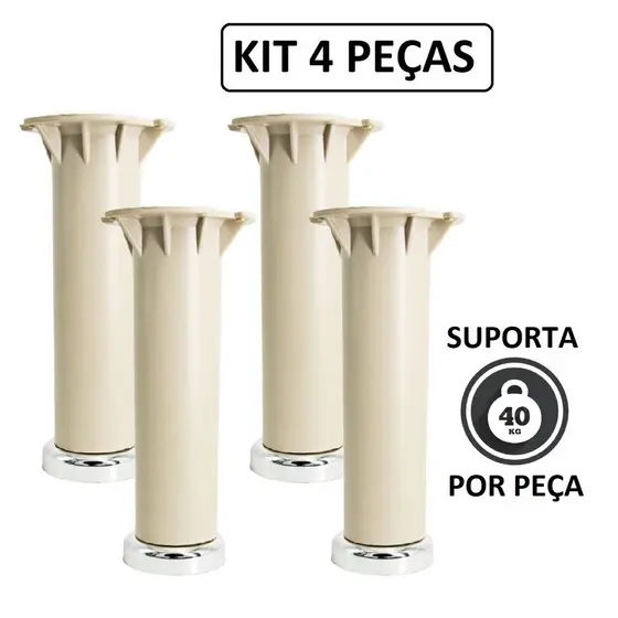 Kit 4 Pé Armário Itatiaia Original Com Regulagem  Cozinha Móveis Lavanderia