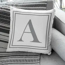 Capas De Almofada Decorativa Almofada Para Sala Cama de Casal Com Inicial Personalizada Minimalista Capas de almofada