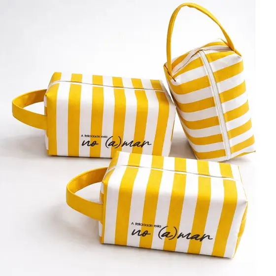 Necessaire Feminina Box Organizadora Viagem Maquiagem Grande Resistente Bolsa