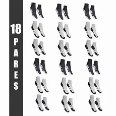 Meia Masculina Kit 18 Pares Prime Cano Médio Algodão Atacado + Brinde