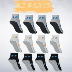 Meia Masculina Kit 12 Pares Ock Prime Cano Médio Algodão Atacado