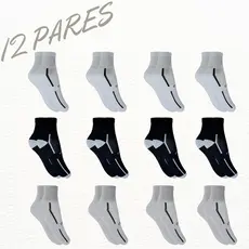 Meia Masculina Kit 12 Pares Ock Cano Médio Algodão Atacado