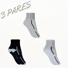 Meia Masculina Kit 3 Pares Ock Cano Médio Algodão