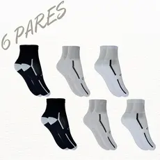 Meia Masculina Kit 06 Pares Ock Cano Médio Algodão