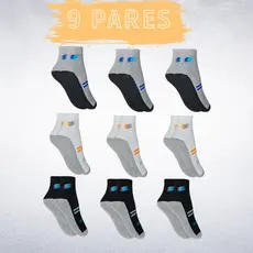 Meia Masculina Kit 09 Pares Ock Prime Cano Médio Algodão Revenda