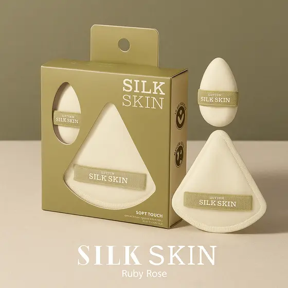 Esponja Para Maquiagem Soft Touch Silk Skin by RUBY ROSE
