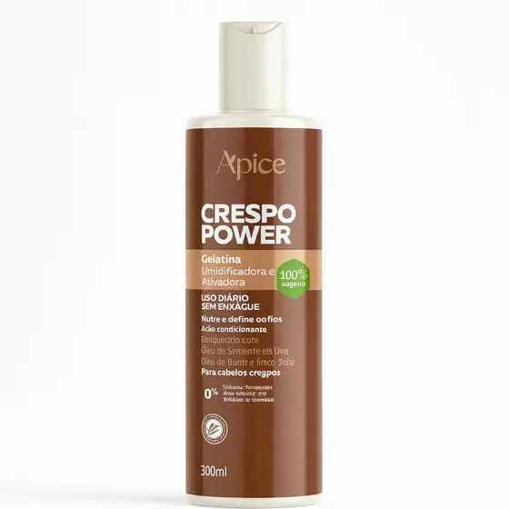 Apse Gelatina Ativadora e Umidificadora Crespo Power 300ml - Apice