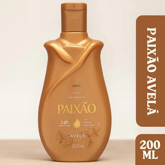 Loção Deo Hidratante PAIXÃO Avelã 200ml