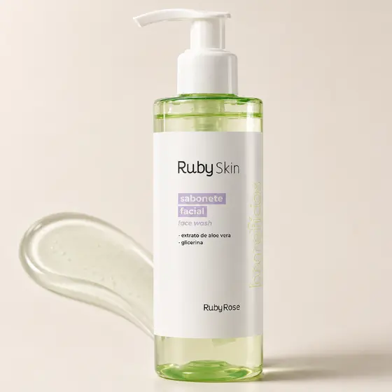 Sabonete Líquido Facial Ruby Skin Face Wash BY Ruby Rose 190ml HB-4400