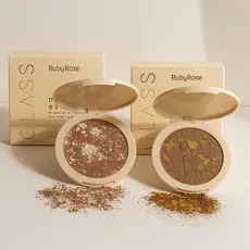 Bronzer Iluminador Maquiagem Marble Essence GLASS BY RUBY ROSE Bronzer Ruby Rose Iluminador em Pó