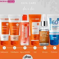 Kit Skincare Vitamina C Clareador e Anti-idade - Dermachem