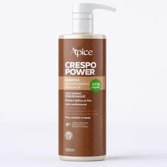 Apse Gelatina Ativadora e Umidificadora Crespo Power 500ml - Apice