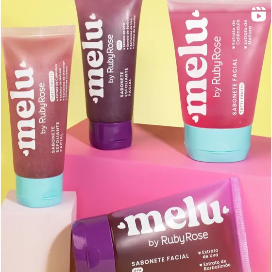 Sabonete e Esfoliante Facial UVA/TUTTI FRUTTI MELU - RUBY ROSE