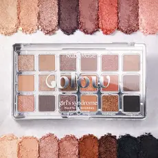 Paleta de Sombras Girls Syndrome Blow By Ruby Rose Cores Neutras e Brilhos Maquiagem