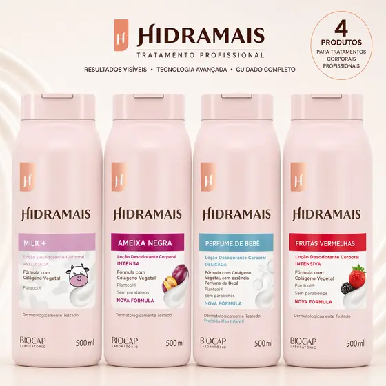 Creme Hidratante Corporal 500ml Hidramais Creme De Corpo Loção Corporal Cuidados com a Pele