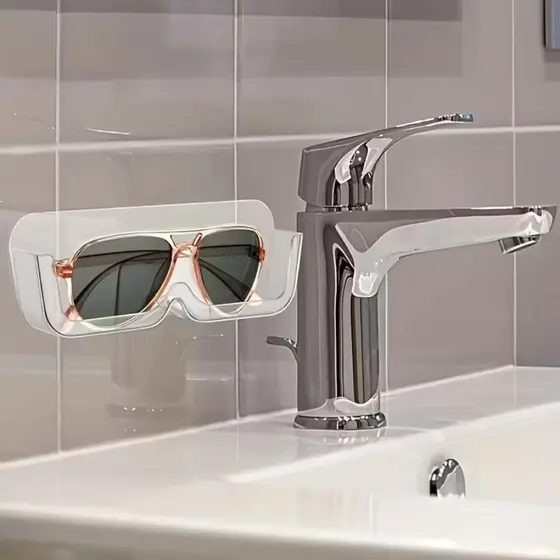 Suporte Para Óculos de Grau ou de Sol Fixa fácil Sem Perfurar a Parede