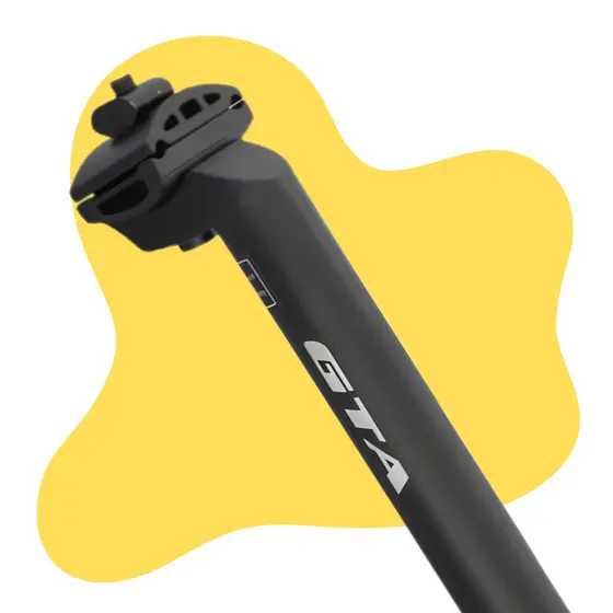 Canote Selim Bike Alumínio Com Carrinho 27,2mm x 350mm GTA
