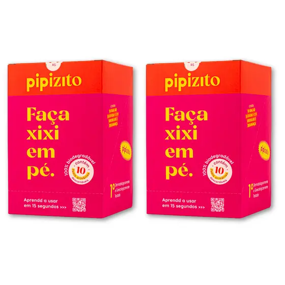 NOVO Pipizito Funil Urinário Descartável - 20 unidades