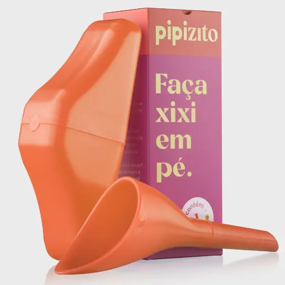 Pipizito Funil Urinário Reutilizável - Laranja