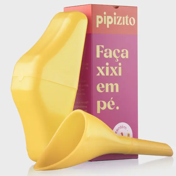 Pipizito Funil Urinário Reutilizável - Amarelo