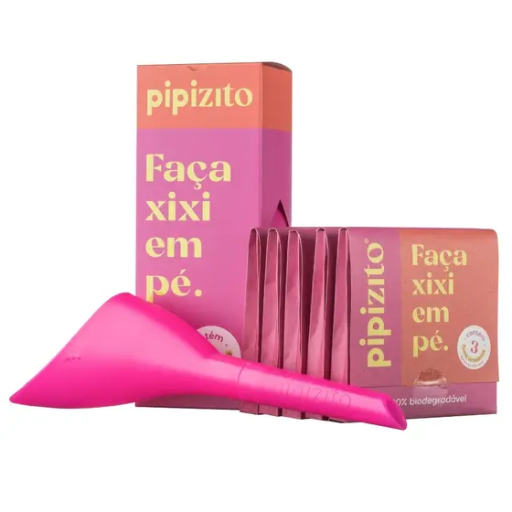 Kit Start: 1 Pipizito Reutilizável + 15 Pipizitos Descartáveis + 5 Wipezitos