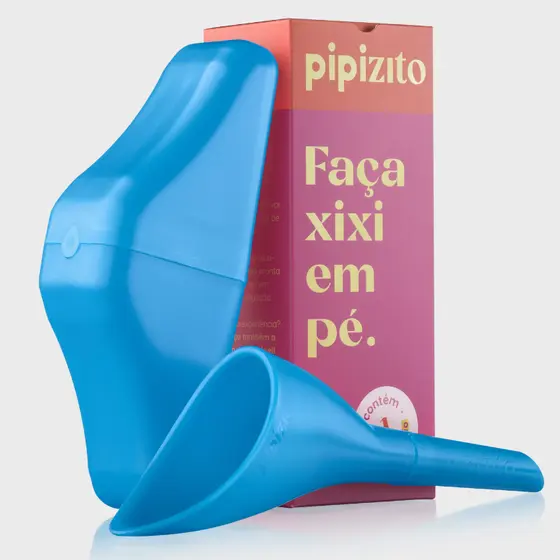 Pipizito Funil Urinário Reutilizável - Azul Celeste